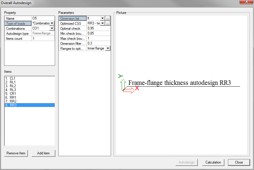 Frame bottom flange thickness design