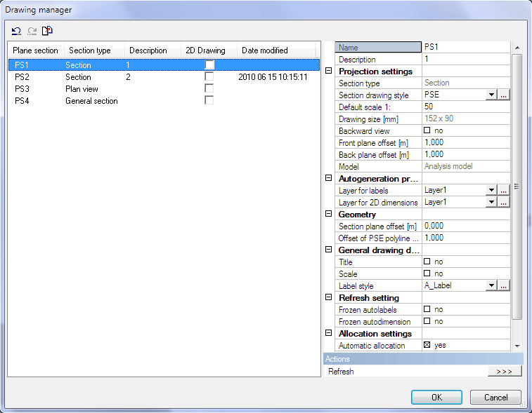 Drawing manager and drawing rules