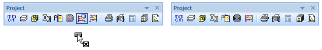 Customize dialogue - toolbars