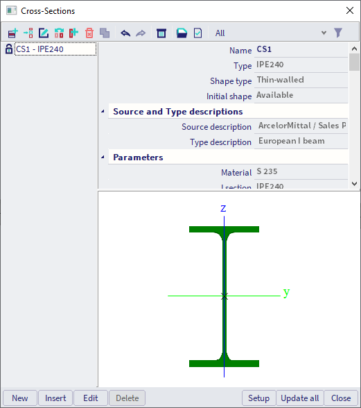 Database Section Names Layout and operation of a database manager