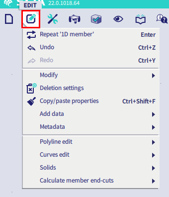 Menu bar
